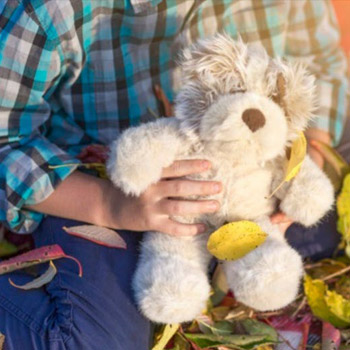 Picture of boy holding teddy bear
